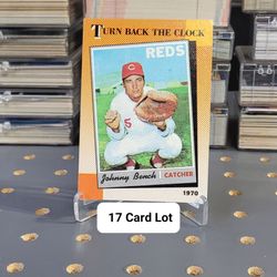 ⚾️ (17) 1990 Topps HOF Johnny Bench Cards