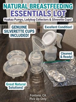 Natural Breastfeeding Essentials – Haakaa, Ladybugs & Silverette Cups Lot!