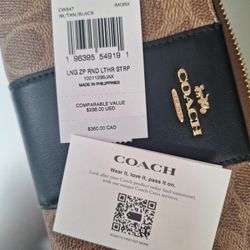 Coach Brown/black Wallet