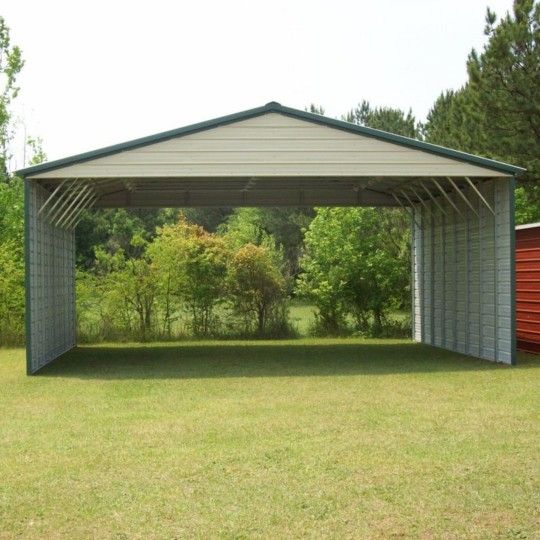 Vert Roof Tall Carport