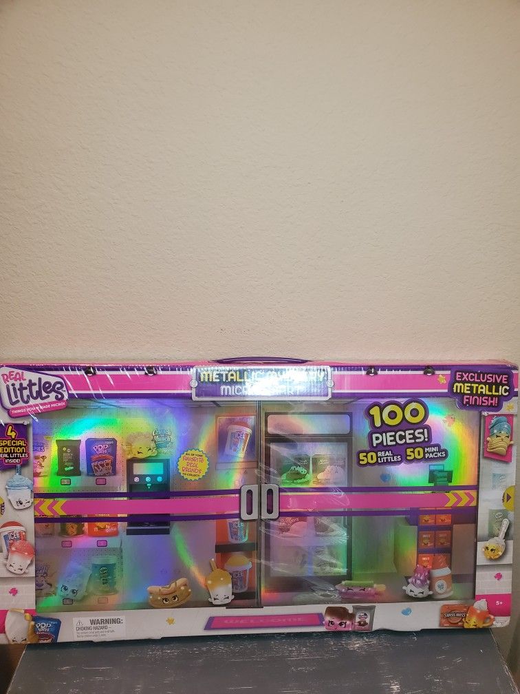 Shopkins Real Littles Metallic Mystery Micro Mart 100 Pieces NEW Sealed