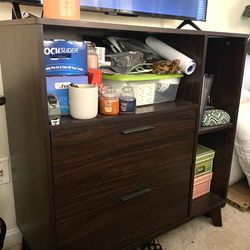 Solid Wood Accent Chest/Bookshelf