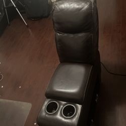 Leather Couch Extender With Cupholder And USB Port For Phone Charger