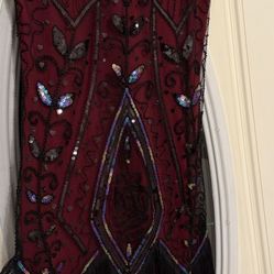 Costume - Sequence Flapper Dress, Size Large 
