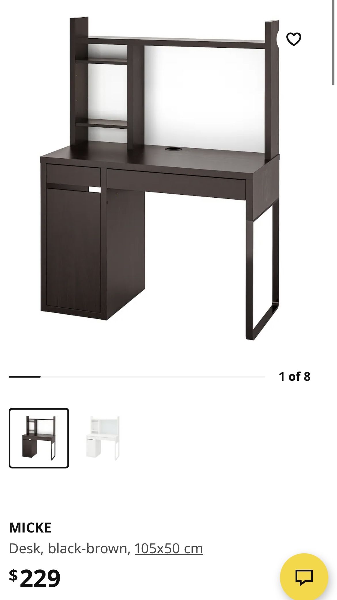 IKEA COMPUTER DESK WITH HUTCH