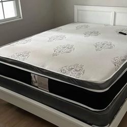 Queen Mattress & Box Spring Set – New, Comfortable & Ready Today (No Frame Included)
