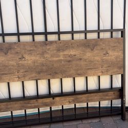 Bed frame and mattress