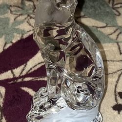 Lenox Crystal Collection The Keeper Of The Wild Howling Wolf Figurine