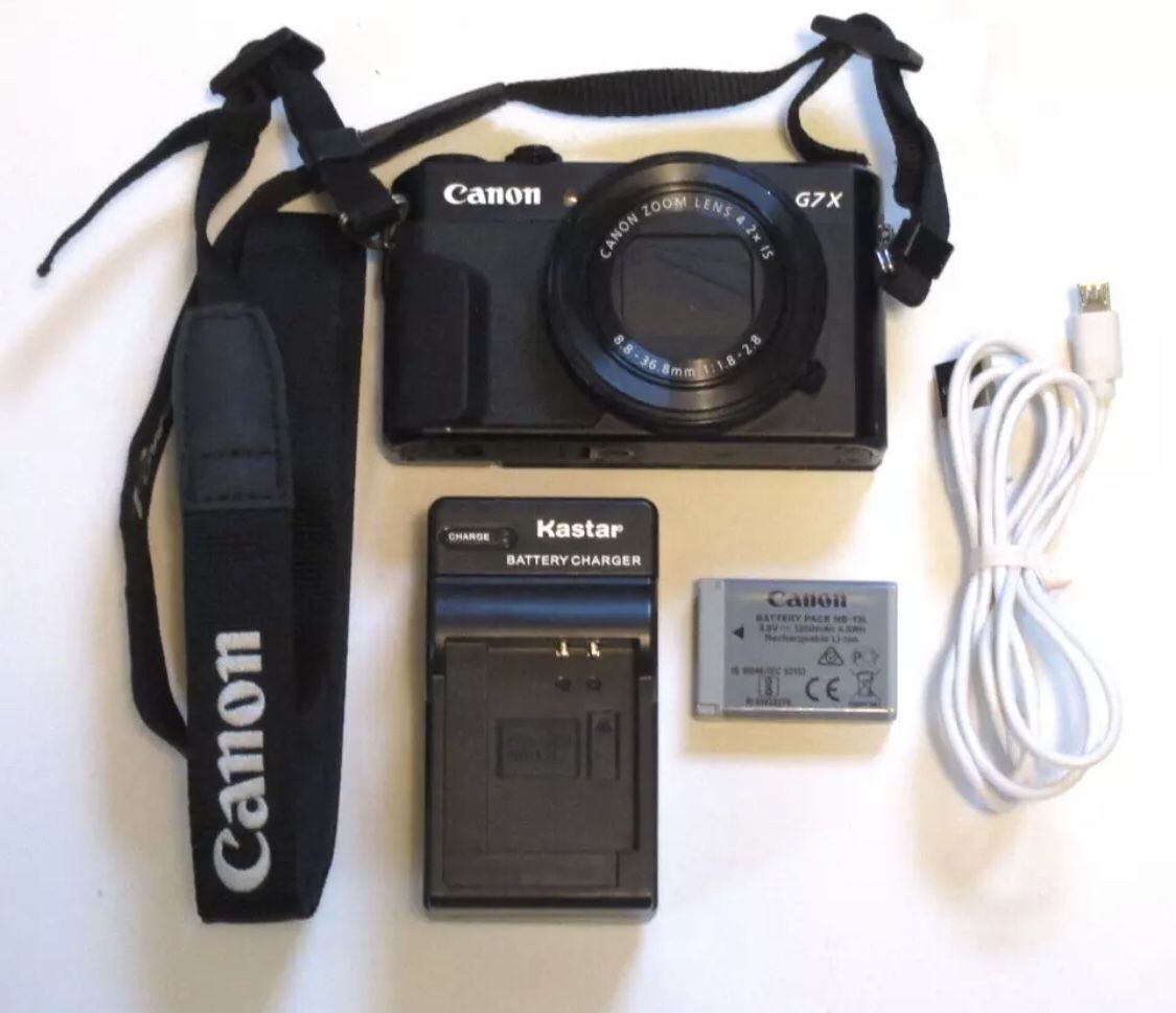 Canon PowerShot G7 X Mark II 20.1MP Compact Digital Camera - Black