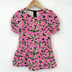 Lilly Pulitzer Floral Dress Girls Size M (6-7)