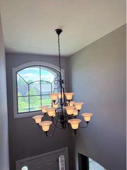 8 light fixtures