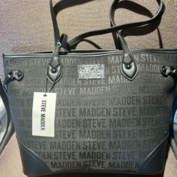 Steve Madden Tote Handbag  & Pouch - NWT