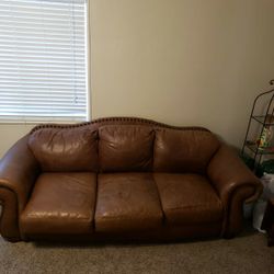 Leather Sofa  and Chair