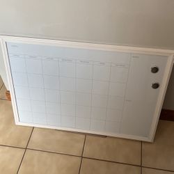 Magnetic dry erase Calendar 