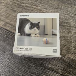 Interactive Cat Ball Toy, Smart Anti-Depression Pet Toy with Light, Bounce and Roll modes