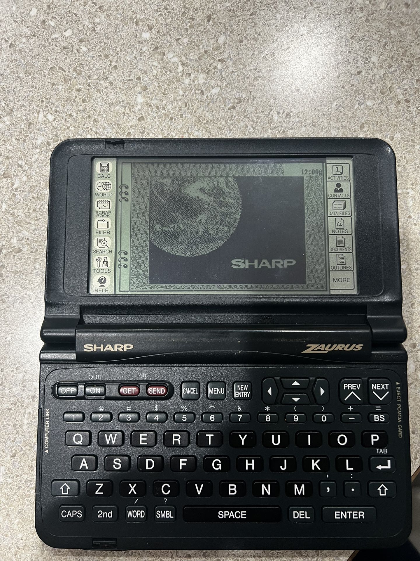 VTG Sharp Zaurus ZR-5000 Personal Data Assistant Electronic Organizer - WORKS!