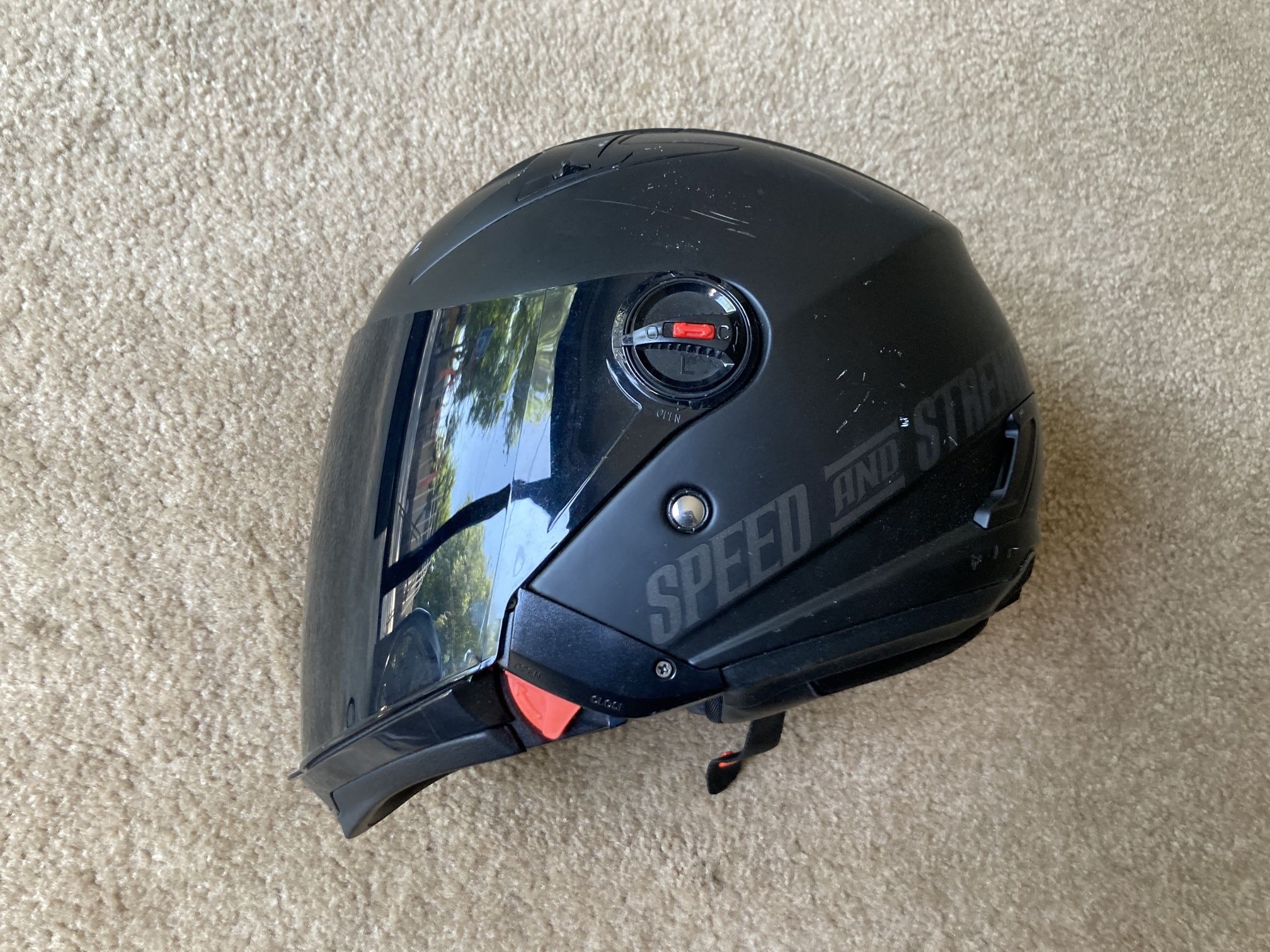 Motorcycle Helmet (Small) SS2210 Speed &Strength