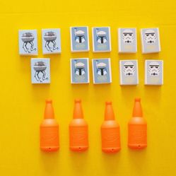 Nerf N-Strike Elite Bottle and Star Wars Box Targets for Toy Target Practice