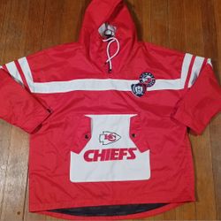 Tommy Hilfiger Men's Size Small Kansas City Chiefs Rain Material Coat Jacket
