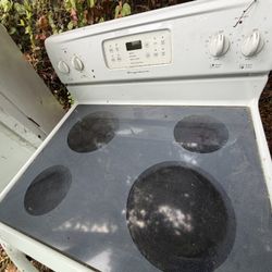 White Electric Stove