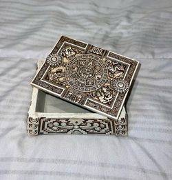 Aztec Mayan Calendar Decorative Box