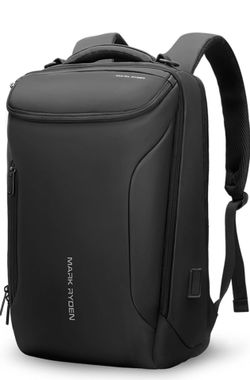MARK RYDEN Business Backpack for Men, 17.3 Inch Tech Waterproof Laptop Backpack with USB Charging Port, Professional Work Backpack for Travel, Office,