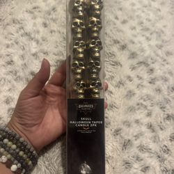 Skull Halloween Taper Candle Pack