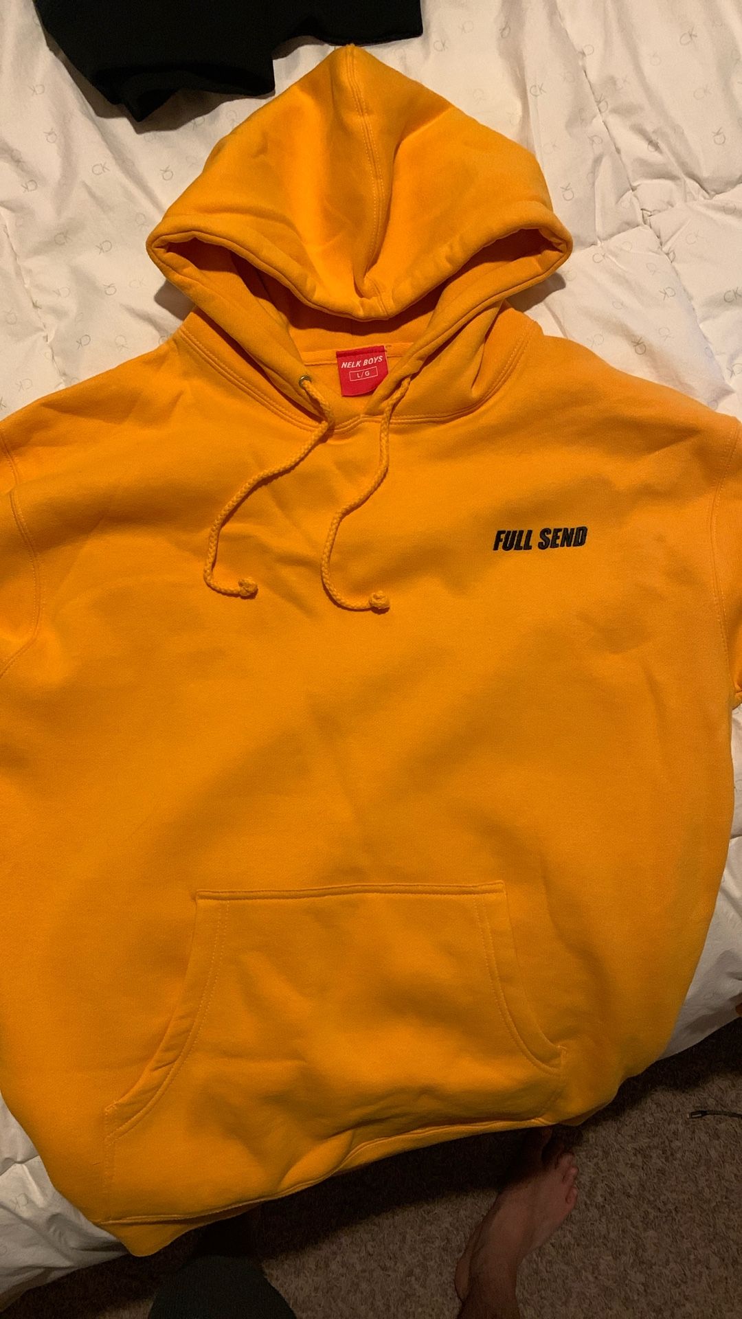 Yellow OG Full Send LARGE Hoodie RARE