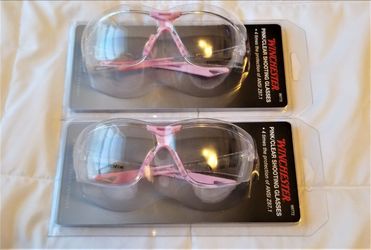 NEW Winchester Shooting Range Protective Glasses, Clear/Pink