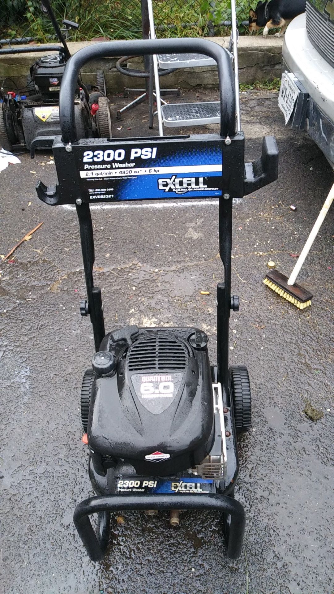 EX-cell power washer 2300 PSI 2.1 gal/min 4830 cu * 6hp