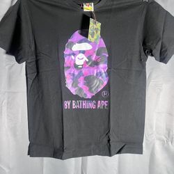 Bape Purple Big Ape Head Tee