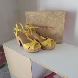 Yellow Cork Heel