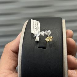 White And Yellow Diamond Ring 