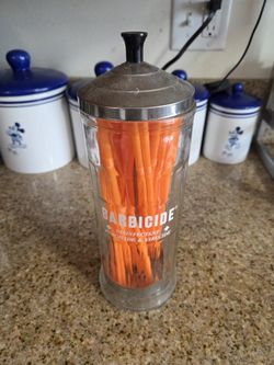 Vintage Barbicide Jar