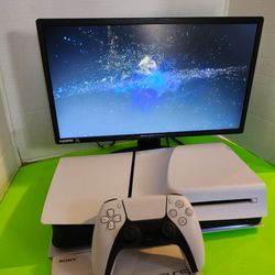 Sony PlayStation 5 Slim Disc Edition Console White 1TB w/ Controller/HDMI - Like New Condition Works Great  Available Today