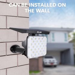 GOLABS S01 Solar Landscape Spotlights, 64 LEDs Waterproof Solar Powered Lights, Adjustable Cold/Warm Outdoor Decorative Lighting for Yard Garden Drive