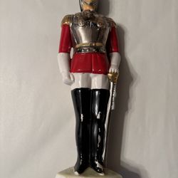 Sicilian Gold Italian Royal Guard Soldier Decanter 
