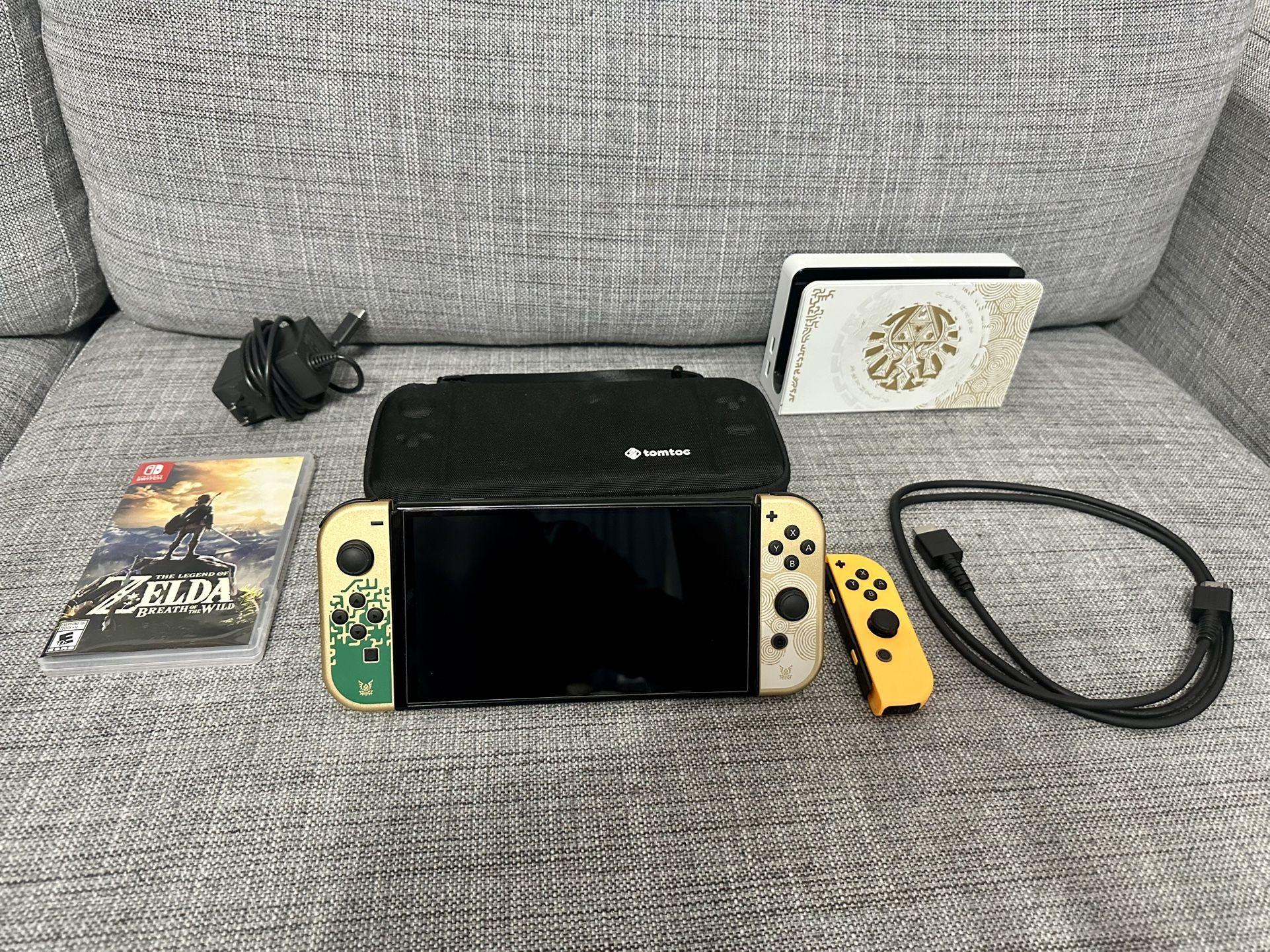 Nintendo Switch OLED Zelda Edition Bundle – Rare, Barely Used, Loaded w/ Extras