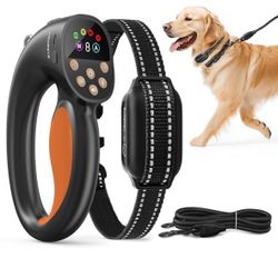 Anti-Tugging Dog Training Collar with Remote Control, Auto Leash Pulling Stop, 3300FT Dog Shock Collars, 3 Training Modes,