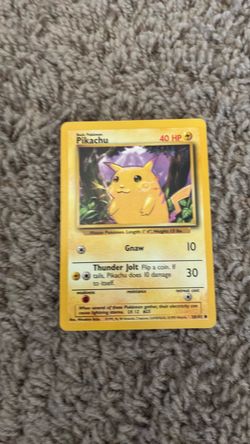 Pikachu Pokémon Trading Card 40 HP