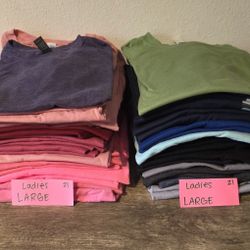 LARGE LADIES Blank Bulk Tshirt Lot
