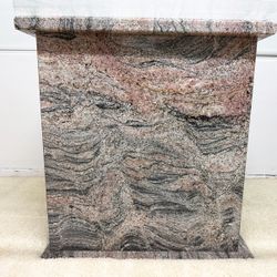 Glass and Marble Dining Room Table 