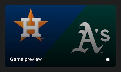 Sacramento A's VS Houston Astros Tickets