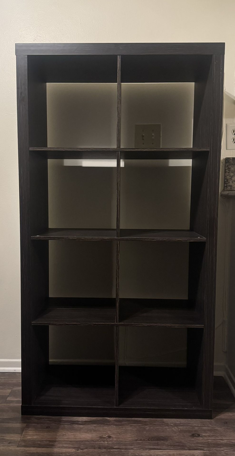 Better Homes & Gardens 8 Cube Storage Organizer, Tobacco Oak