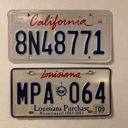 License Plates For Decoration