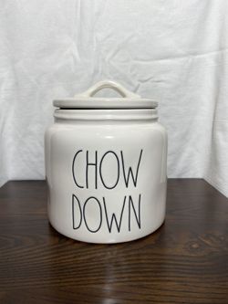 Rae Dunn Glass Canister 