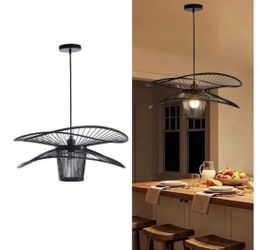23.5" Pendant Light Bamboo Hanging Light with E26 Socket New, Open Box