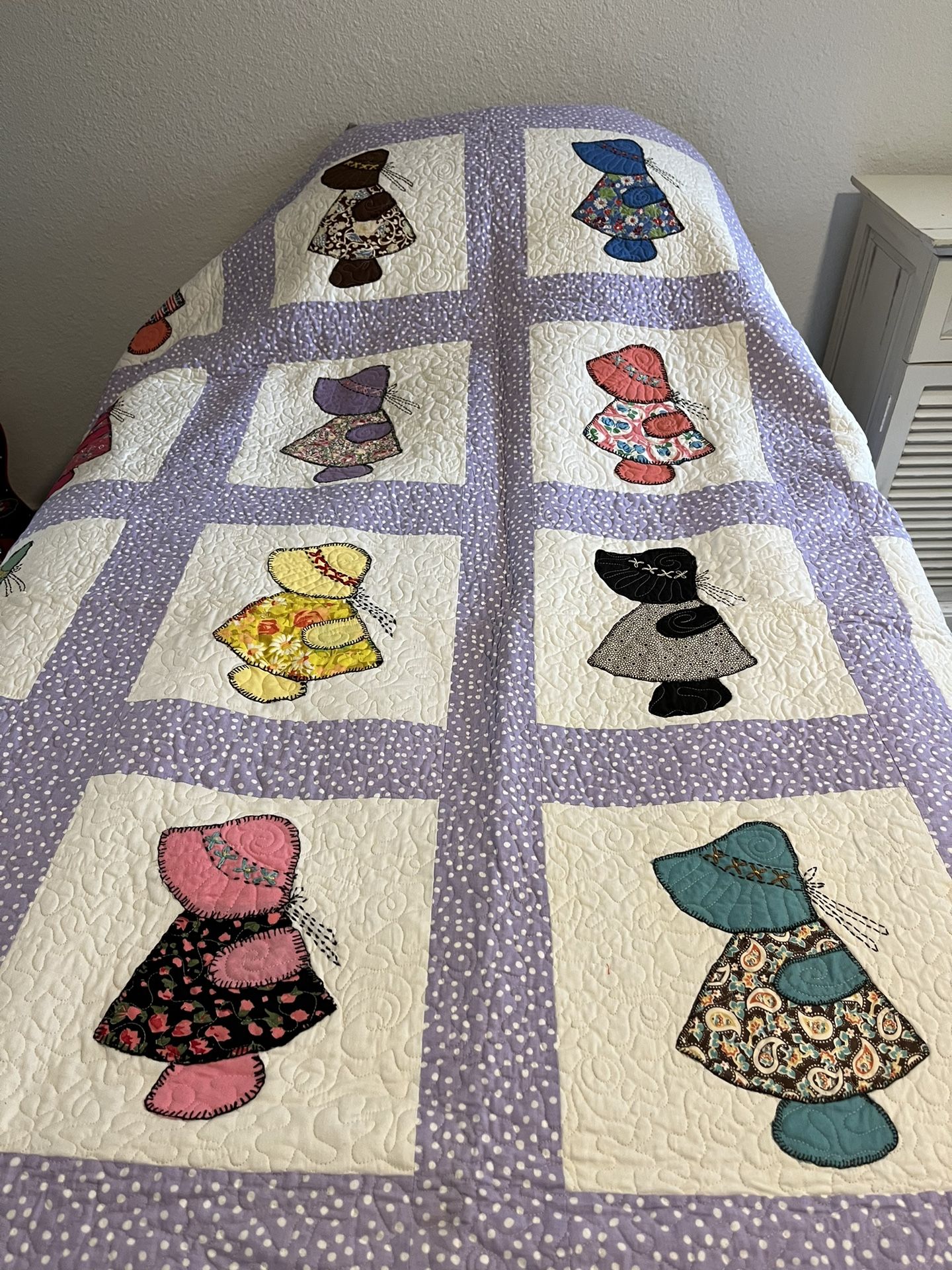 Handmade Twin Sunbonnet Sue Quilt,All Products : American Fashion Style Bags On Sale