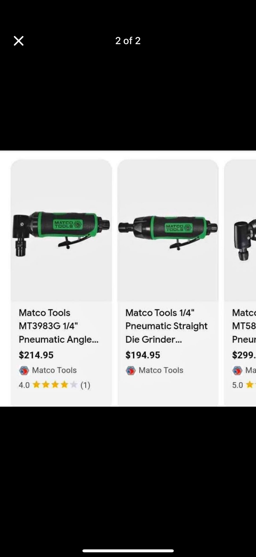 Matco Tools Die Grinders