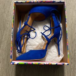 Blue heels